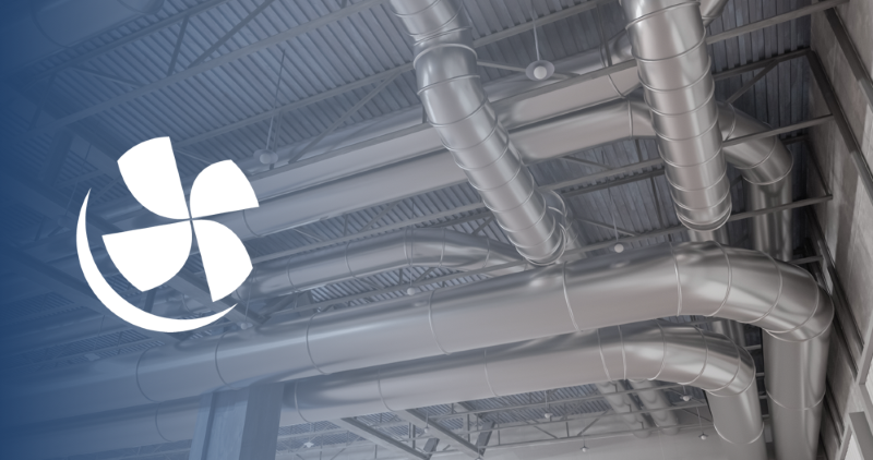 new hvac ductwork in an industrial setting
