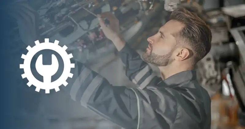 aircraft mechanic working
